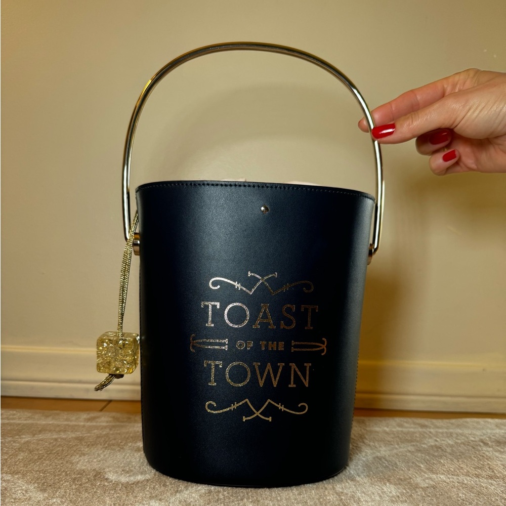 Kate Spade New York navy blue champagne bucket